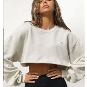 Joah Brown Cream Crop Top